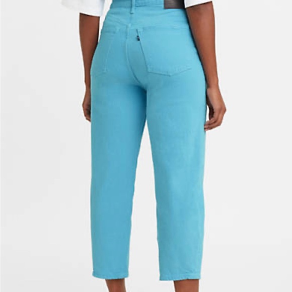 NWT Levi’s Made & Crafted High Rise Barrel Crop Straight Leg Jeans! - Picture 2 of 14